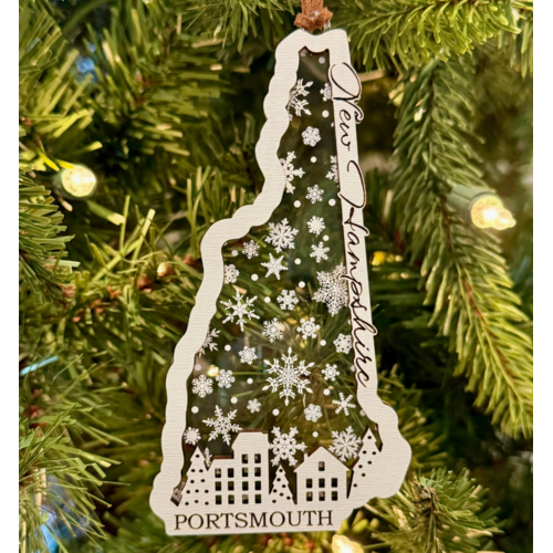  Maple and Holly NH Ornament Town Scene Portsmouth 