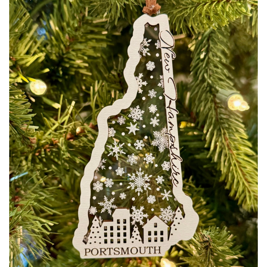 NH Ornament Town Scene Portsmouth