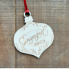 almost local Engaged 2026 Wood Ornament