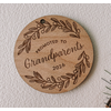 almost local Promoted to Grandparents 2026 Wood Ornament