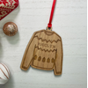 almost local Ugly Sweater Wood Ornament Maine