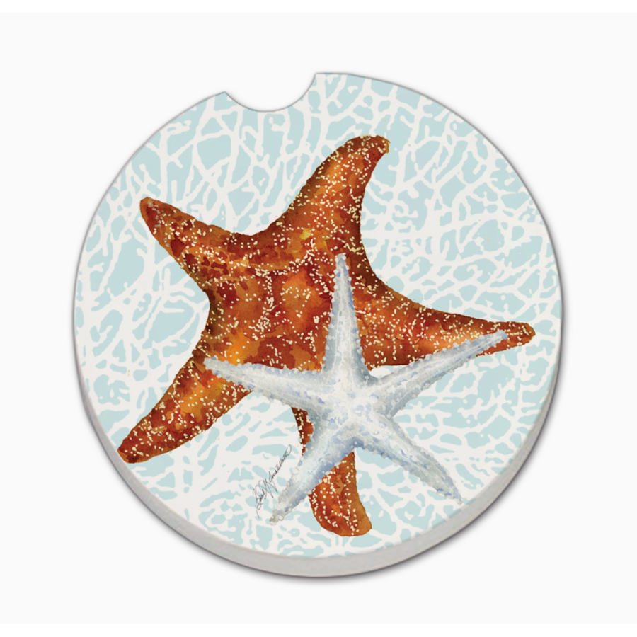 "Seas the Day Starfish" Car Coaster