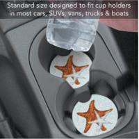 "Seas the Day Starfish" Car Coaster