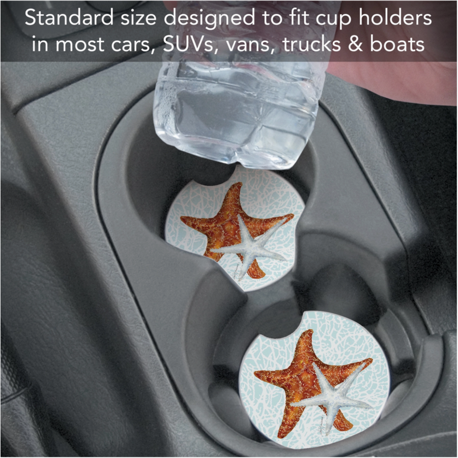 "Seas the Day Starfish" Car Coaster