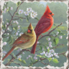 Counter Art/Highland HomeThirstystone Cardinal Pair Stone Tumbled Tile Coaster