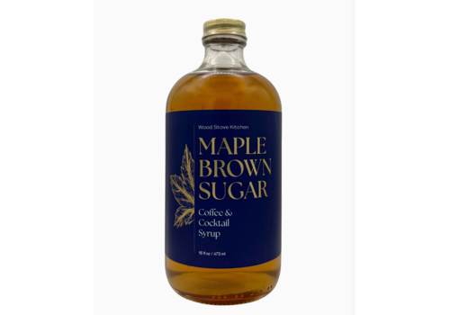  Wood Stove Kitchen Maple & Brown Sugar Coffee & Cocktail Syrup 16 oz. 