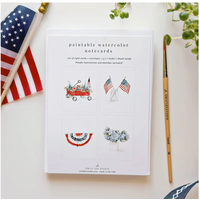 Americana Paintable Notecards