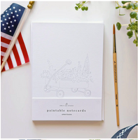 Americana Paintable Notecards