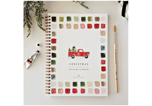  emily lex studio Classic Christmas Watercolor Workbook 