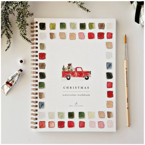  emily lex studio Classic Christmas Watercolor Workbook 