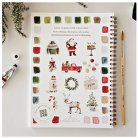 Classic Christmas Watercolor Workbook