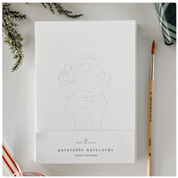 Classic Christmas Paintable Notecards