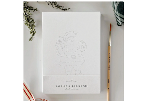  emily lex studio Classic Christmas Paintable Notecards 