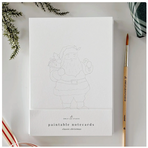  emily lex studio Classic Christmas Paintable Notecards 