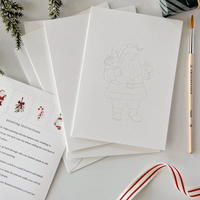 Classic Christmas Paintable Notecards