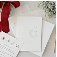 Festive Friends Paintable Notecards