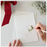 Festive Friends Paintable Notecards