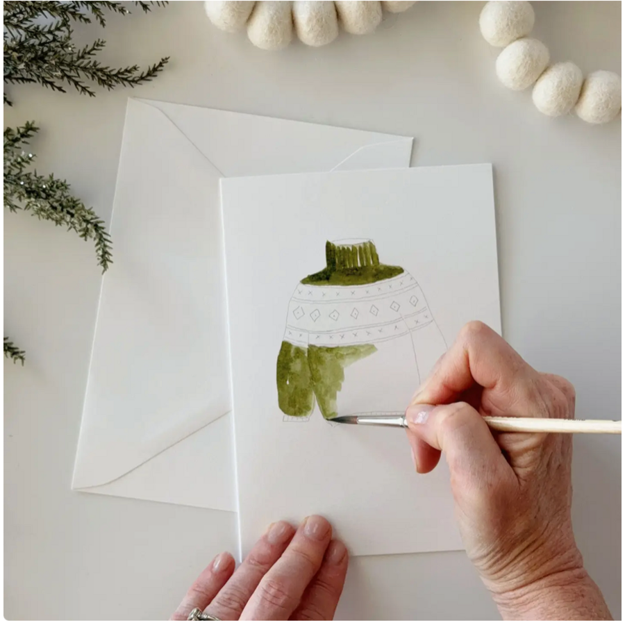 Warm + Cozy Paintable Notecards