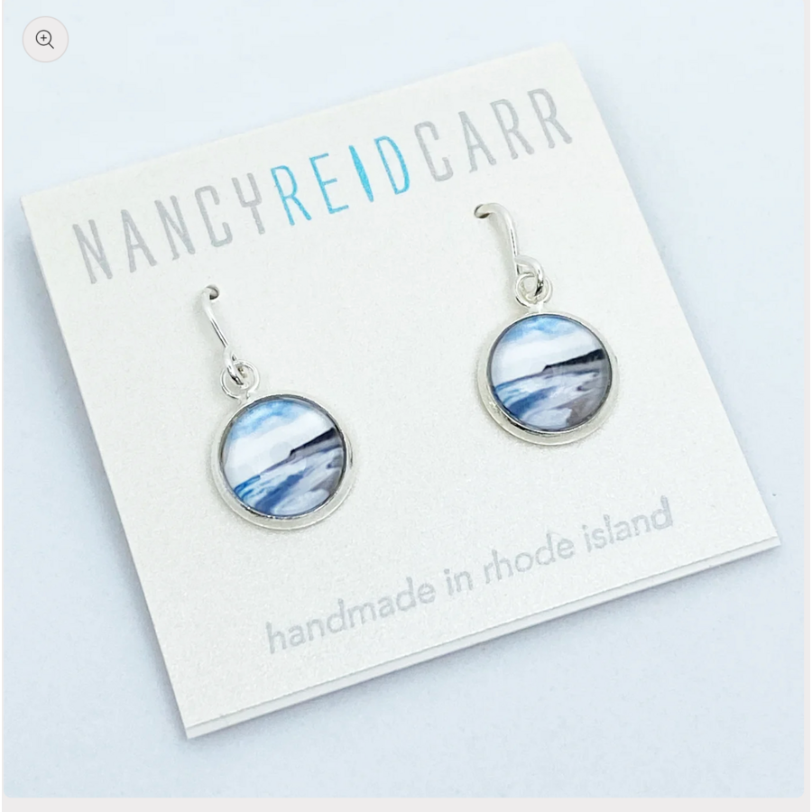 Ocean Drop Earrings Silver Tide