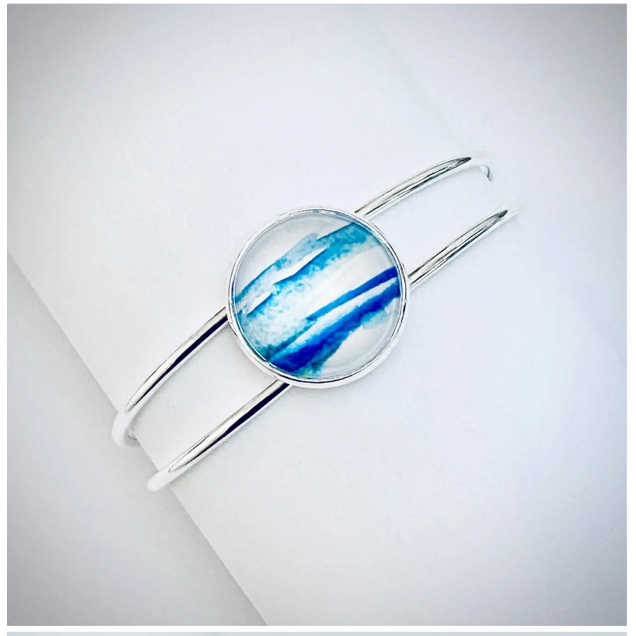 Watercolor Bangle Blue Breeze