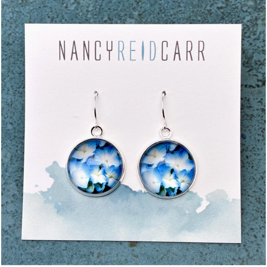 Drop Earrings Hydrangea