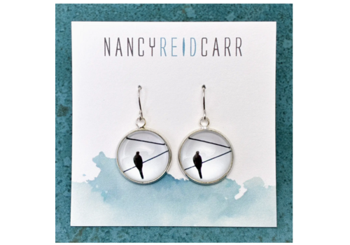  Nancy Reid Carr Dainty Drop Earrings Lone Bird 