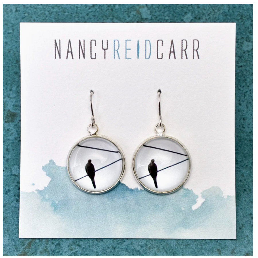 Dainty Drop Earrings Lone Bird
