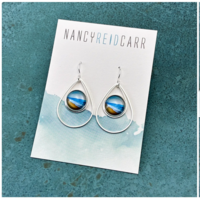 Duo Teardrop Earrings Serene Beach