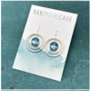 Nancy Reid Carr Orbit Duo Earrings Aqua Sea