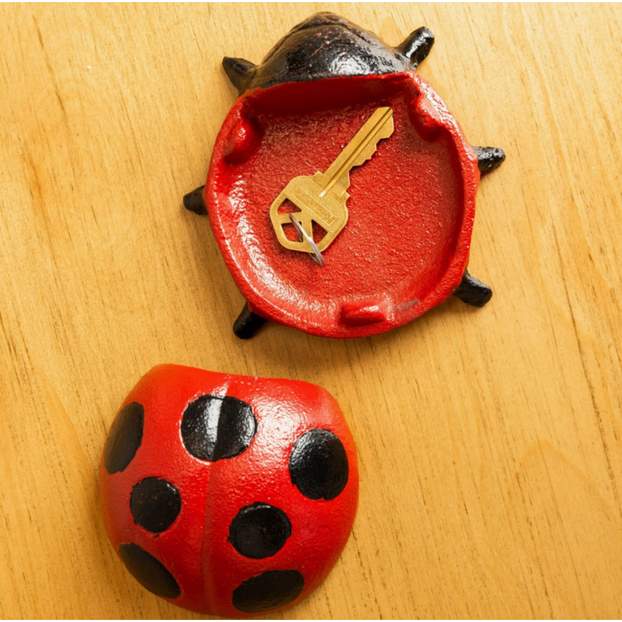 Cast Iron Ladybug Key Hider