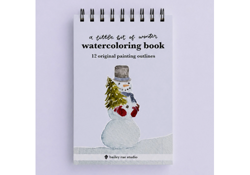  Bailey Rae Studio Little Bit of Winter Mini Watercoloring Book 