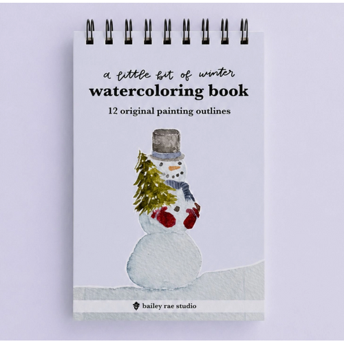  Bailey Rae Studio Little Bit of Winter Mini Watercoloring Book 