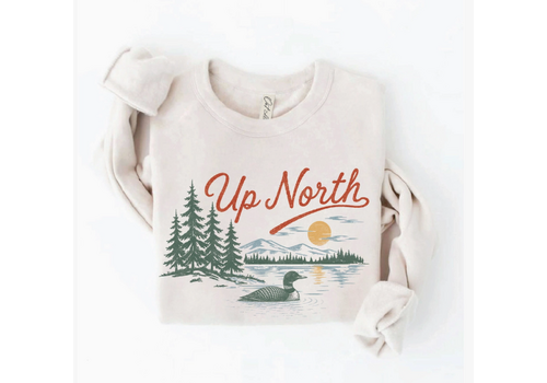  Oat Collective UP NORTH Sweatshirt Heather Dust 