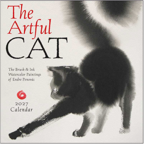  Simon & Schuster Artful Cat 2027 Wall Calendar 