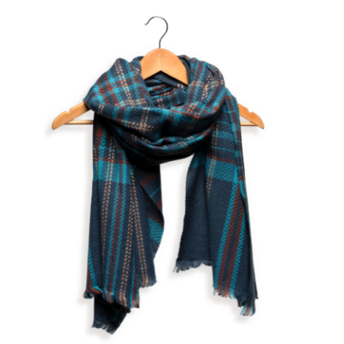  Joy Accessories Chevron Plaid Scarf 