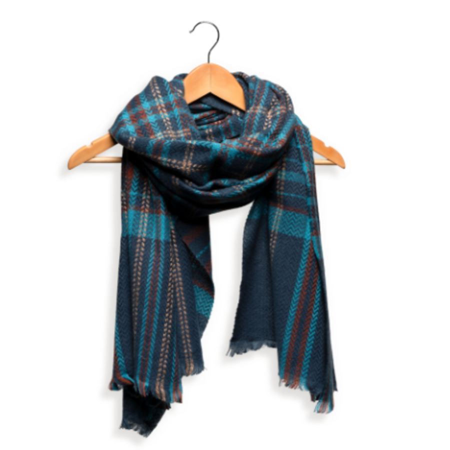Chevron Plaid Scarf