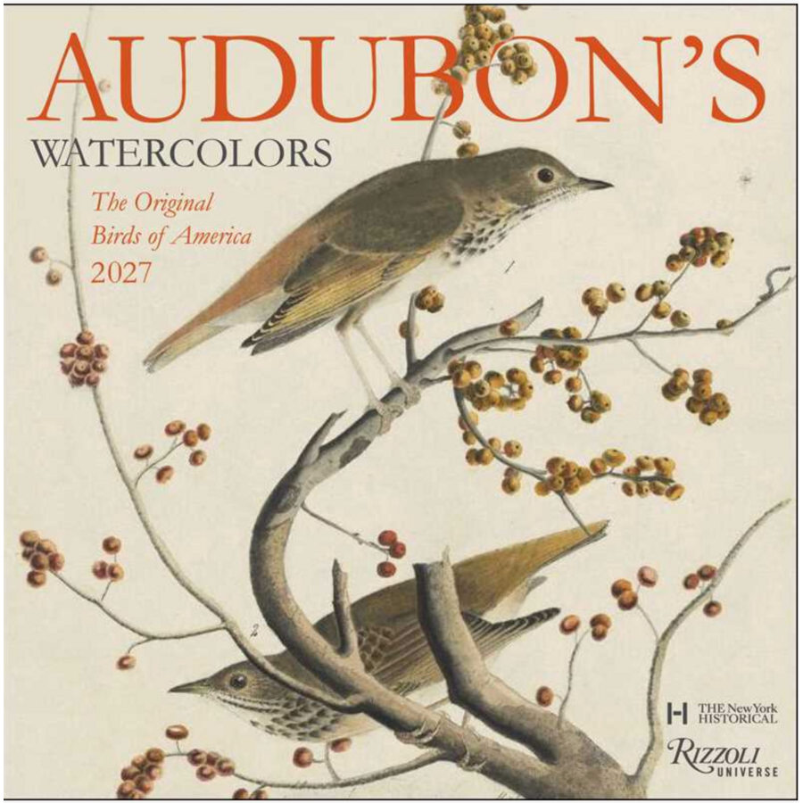 Audubon's Watercolors 2027 Wall Calendar