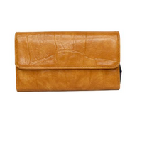 Faux Crocodile Tri-Fold Wallet