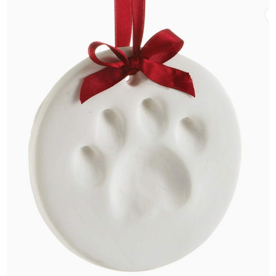 Clay Pawprint Ornament