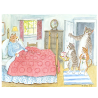 Breakfast in Bed Card
