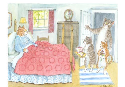  Woodfield Press Breakfast in Bed Card 