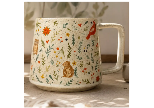  Artsy Em Woodland Tidings Ceramic Mug 