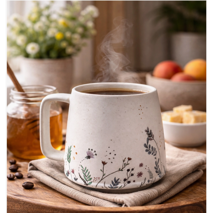Floral Bloom Ceramic Mug