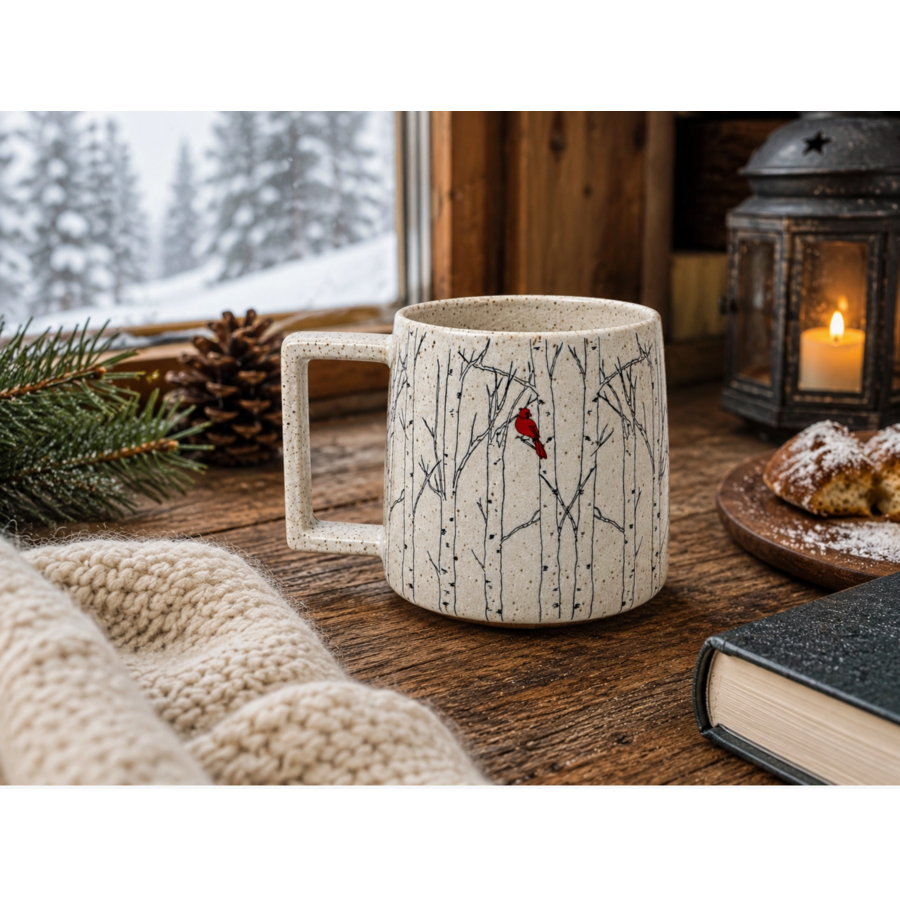 Aspen Cardinal Ceramic Cup
