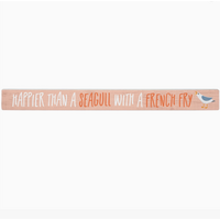 16" Wooden Sign Seagull French Fry