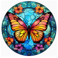 Butterfly Stained Glass Jar Opener