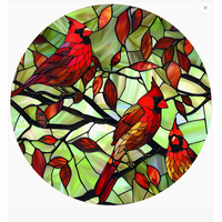Cardinal Green Stained Glass Jar Opener