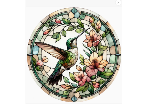  Andreas Stained Glass Hummingbird Jar Opener 