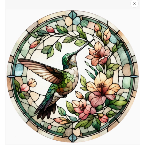  Andreas Stained Glass Hummingbird Jar Opener 