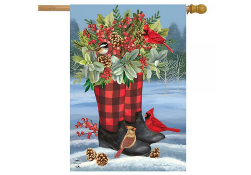  Winter Boots House Flag 